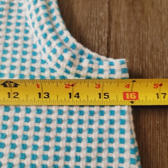 Lou & Grey Gingham Jacquard Halter Mini Pocket Dress S - Picture 9 of 11